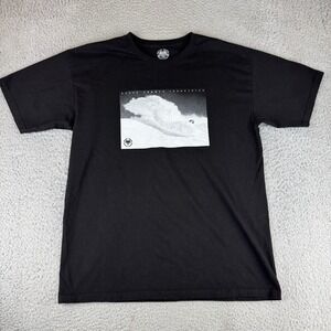 Never Summer Industries Black Ski Snowboard T Shirt Men's Large